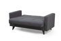 Atelier Del Sofa Polya - Sofá cama de 2 plazas Gris oscuro